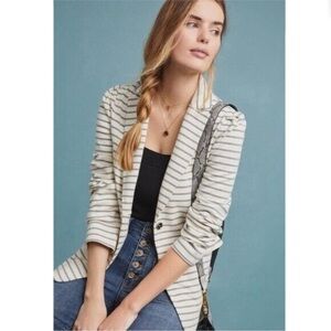 Anthropologie Francoise Cotton Blazer